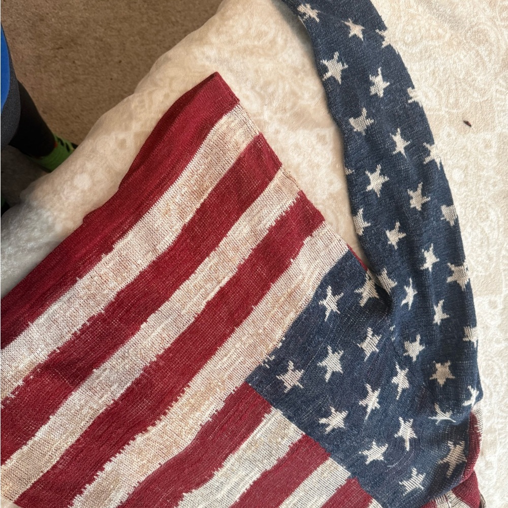 Denim & Supply Ralph Lauren Red, White, Blue American Flag Cardigan - Picture 5 of 7